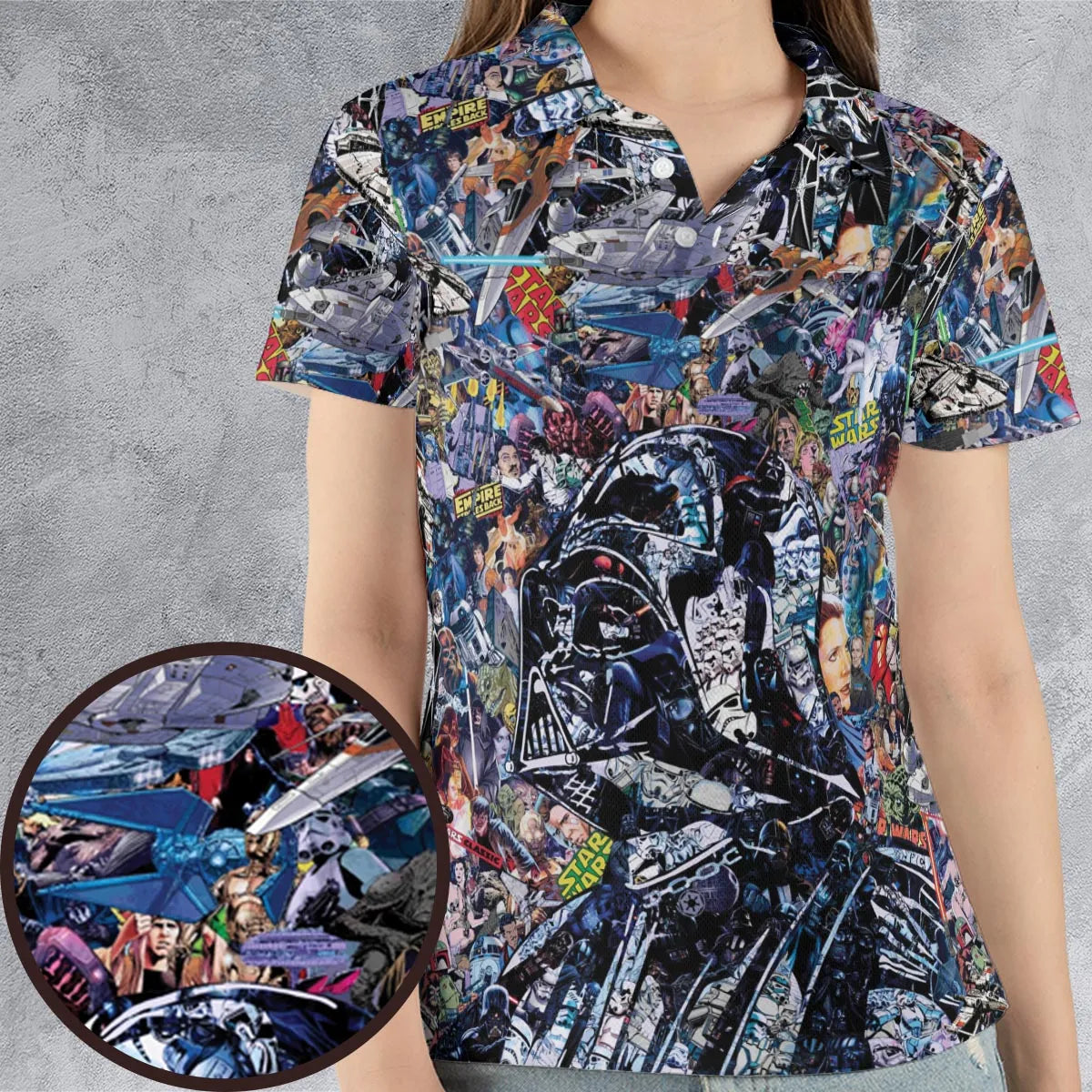 Star Wars Darth Vader All in One AOP Men/Women Polo Shirt
