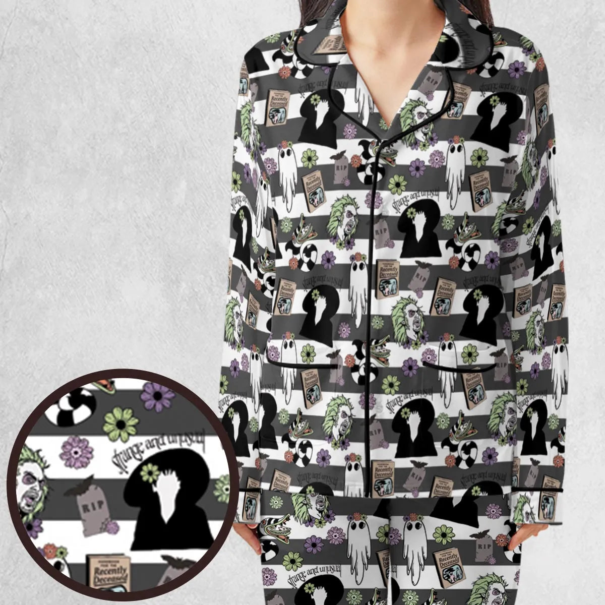 It's Showtime Halloween Beetlejuice Pajamas Set