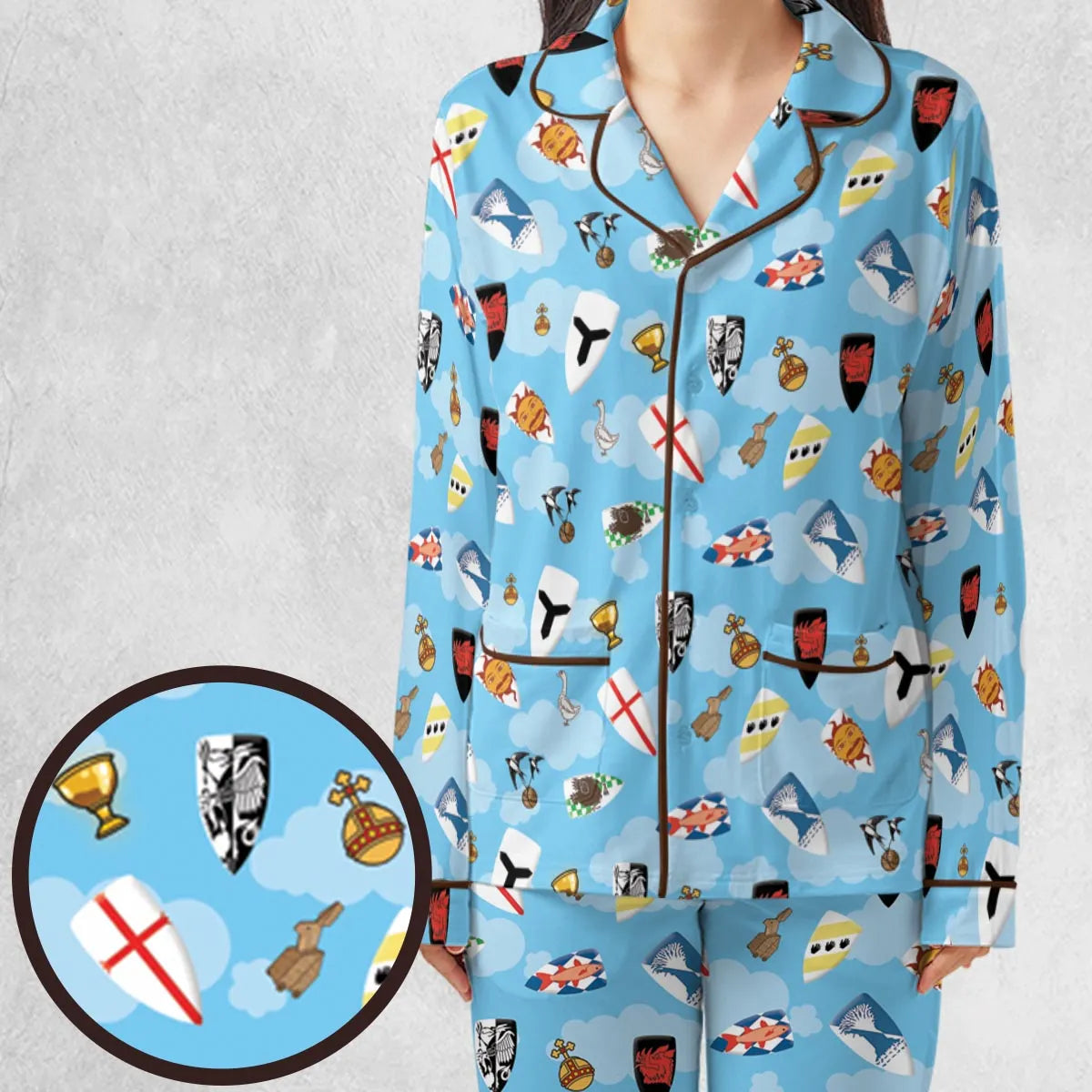 Coat Of Arms Monty Python and the Holy Grail Pajamas Set