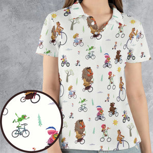 The Muppet Movie Bike Scene AOP Men/Women Polo Shirt