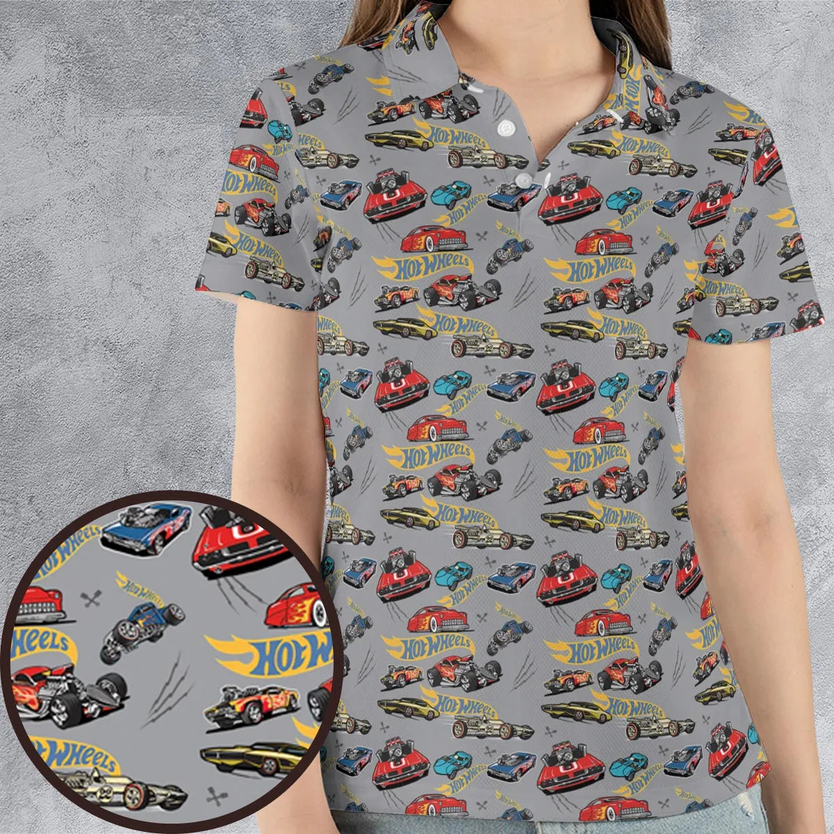 Hot Wheels Classic Car AOP Men/Women Polo Shirt