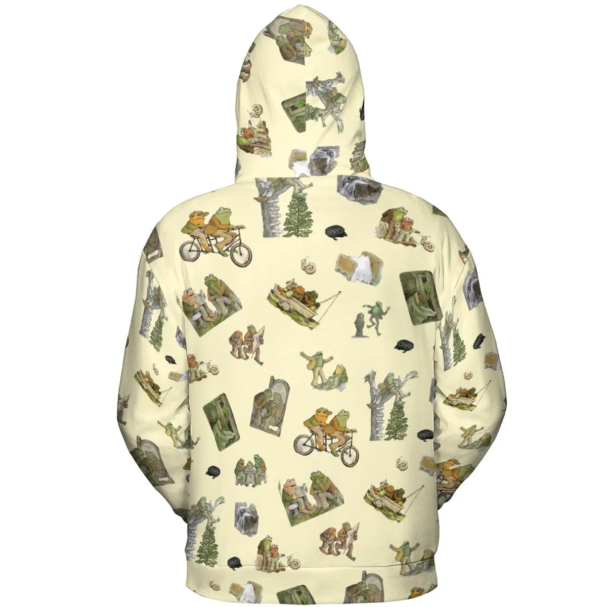 Frog and Toad Pattern All-over Print Hoodie