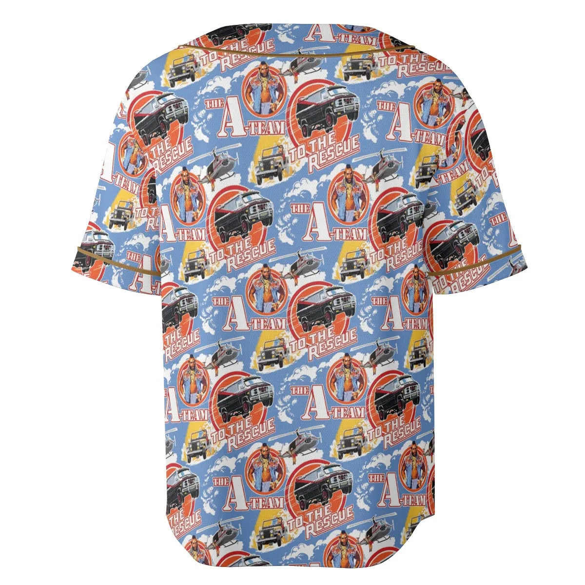 To The Rescue The A Team Pattern Unisex Baseball Jersey
