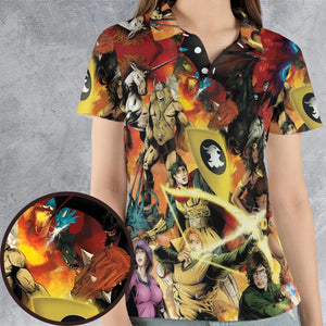 Great Power Dungeons AOP Men/Women Polo Shirt