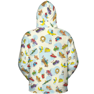 The Busy World of Richard Scarry All-over Print Hoodie