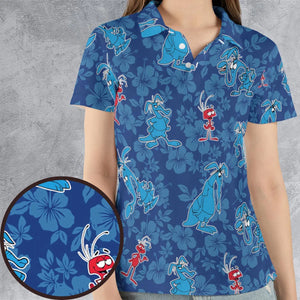 The Ant and the Aardvark AOP Men/Women Polo Shirt