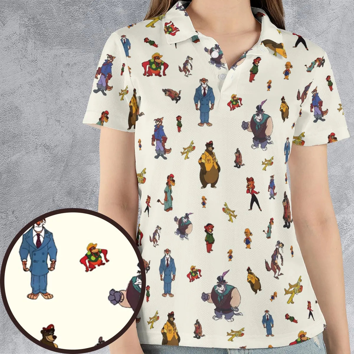 Talespin Characters AOP Men/Women Polo Shirt