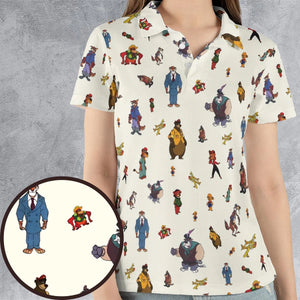 Talespin Characters AOP Men/Women Polo Shirt