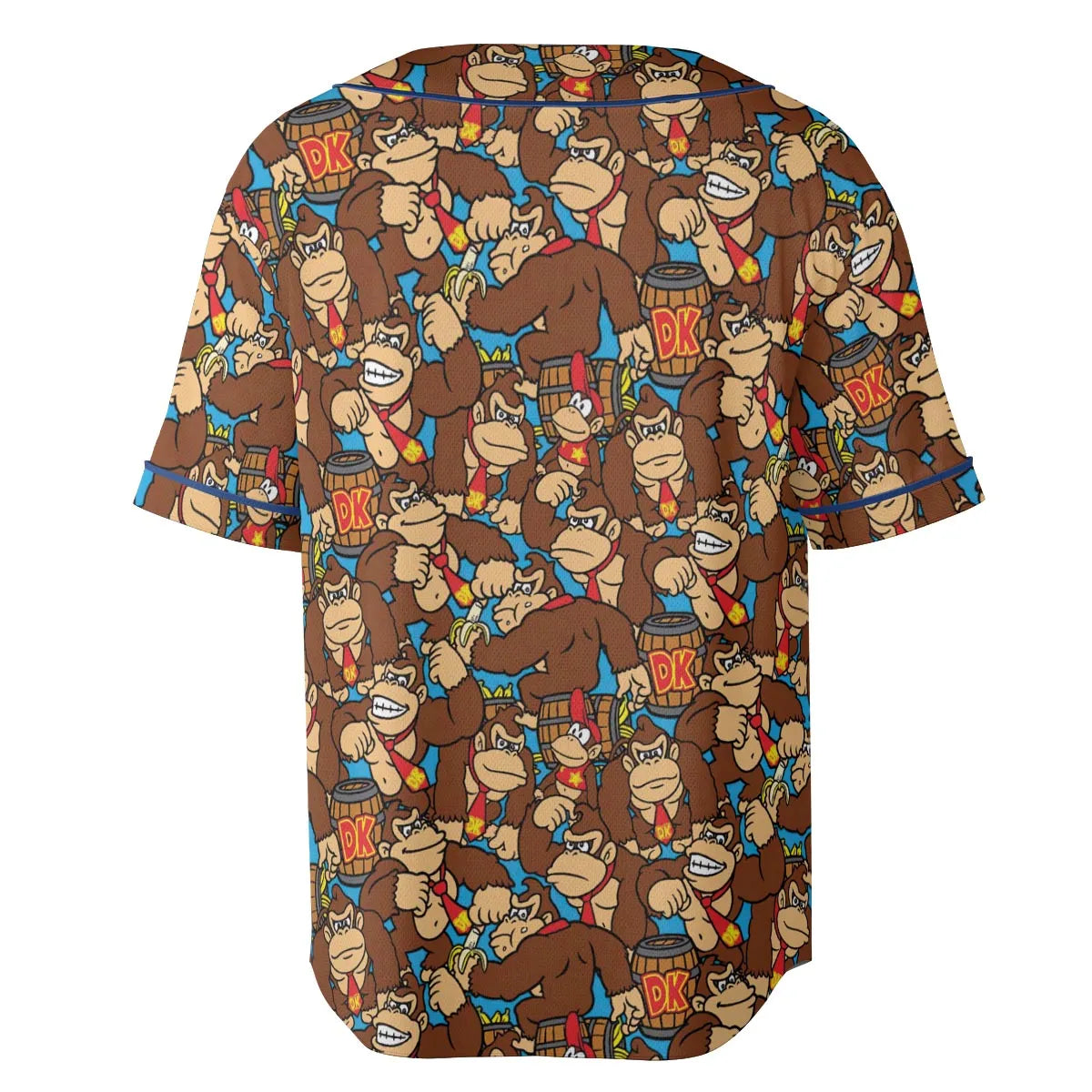 Donkey Kong Pattern Unisex Baseball Jersey