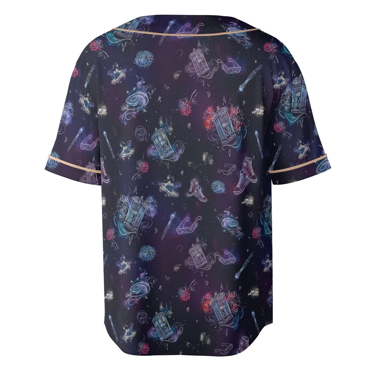 Tardis Doctor Who Seamless Unisex Baseball Jersey
