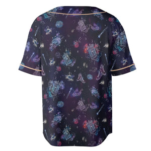 Tardis Doctor Who Seamless Unisex Baseball Jersey