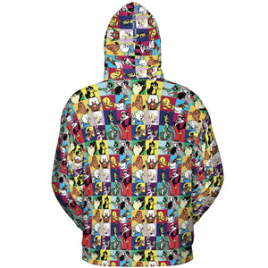 Saturday Morning Nostalgia All-over Print Hoodie