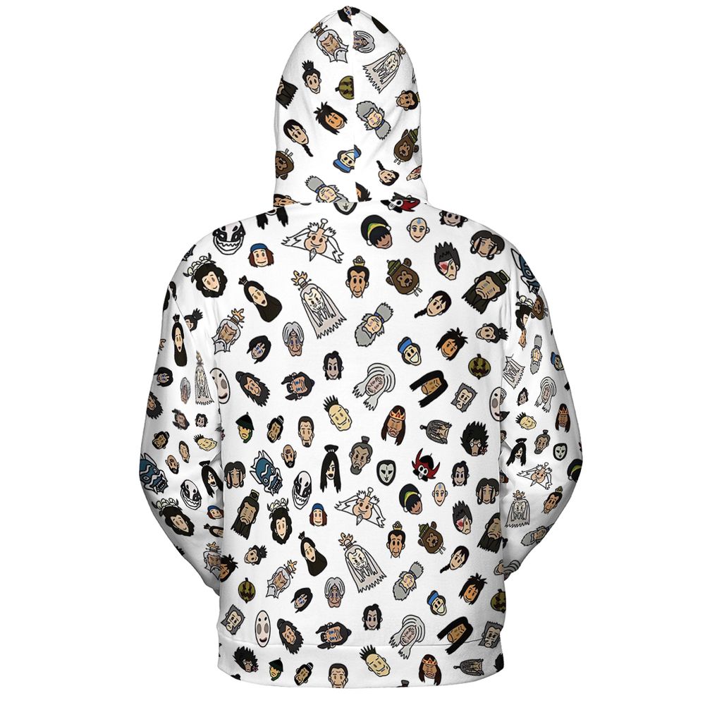 All-over Print Hoodie - V2ZKZ329 -  - 4