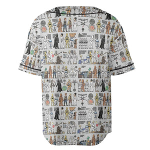 Egyptian Galaxy Wars Unisex Baseball Jersey