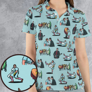 Lunch Lady Land SNL AOP Men/Women Polo Shirt