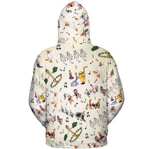 The Silly Symphony Characters All-over Print Hoodie