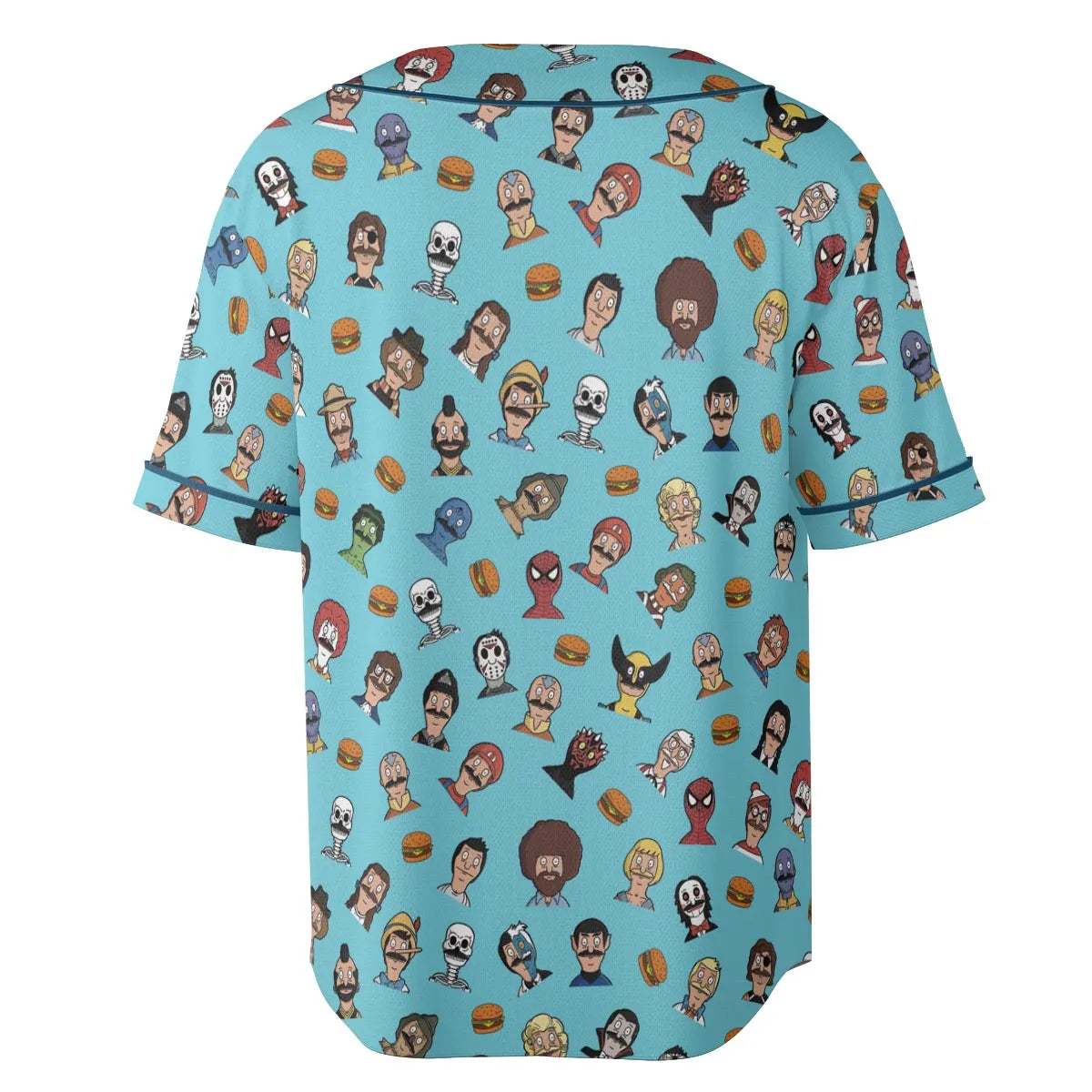 Many Faces of Bob's Burger Unisex Baseball Jersey