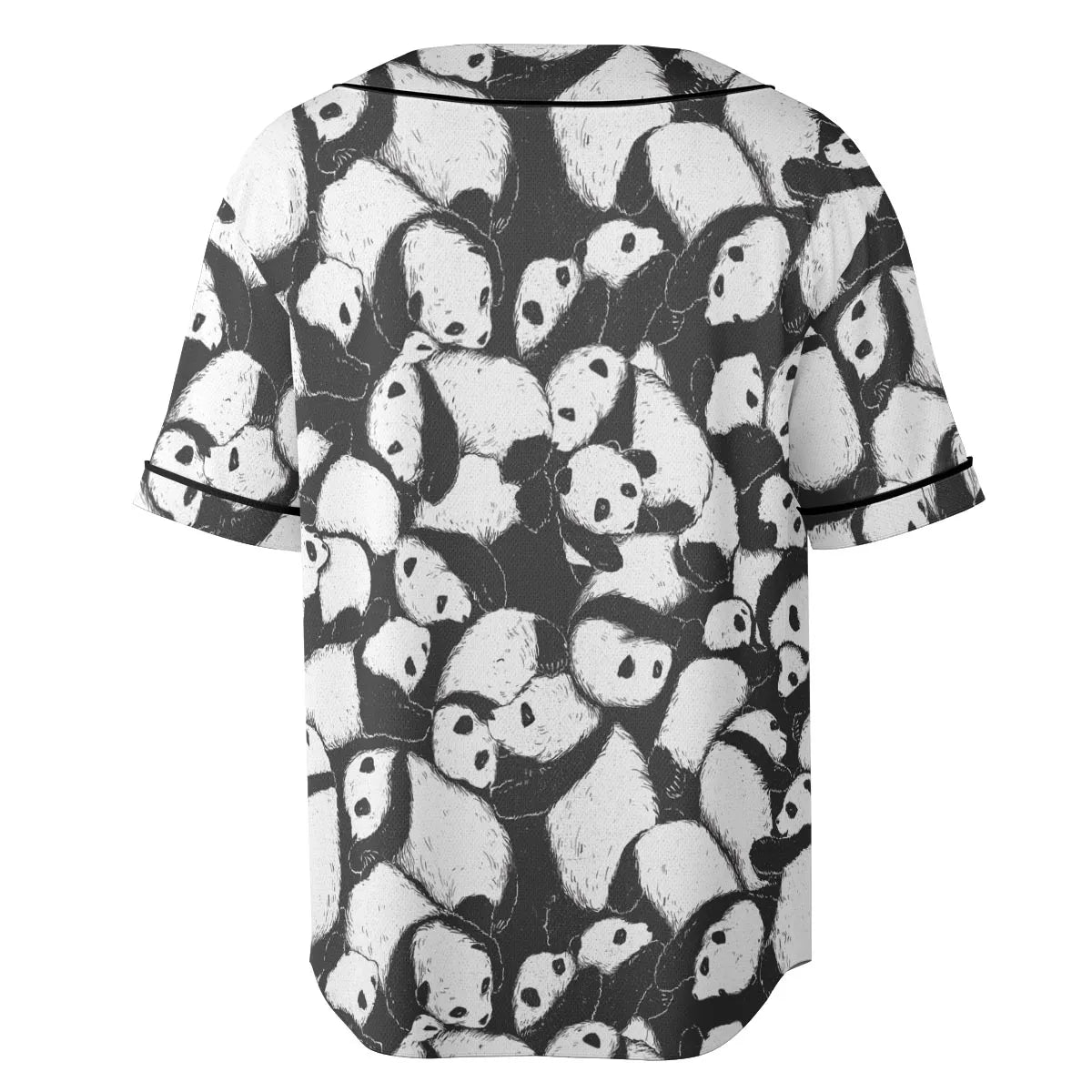 Lazy Day Panda Pattern Unisex Baseball Jersey
