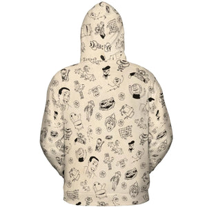 Pee-Wee's Playhouse Characters All-over Print Hoodie
