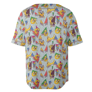 Catdog 90s Cartoon Pattern Unisex Baseball Jersey