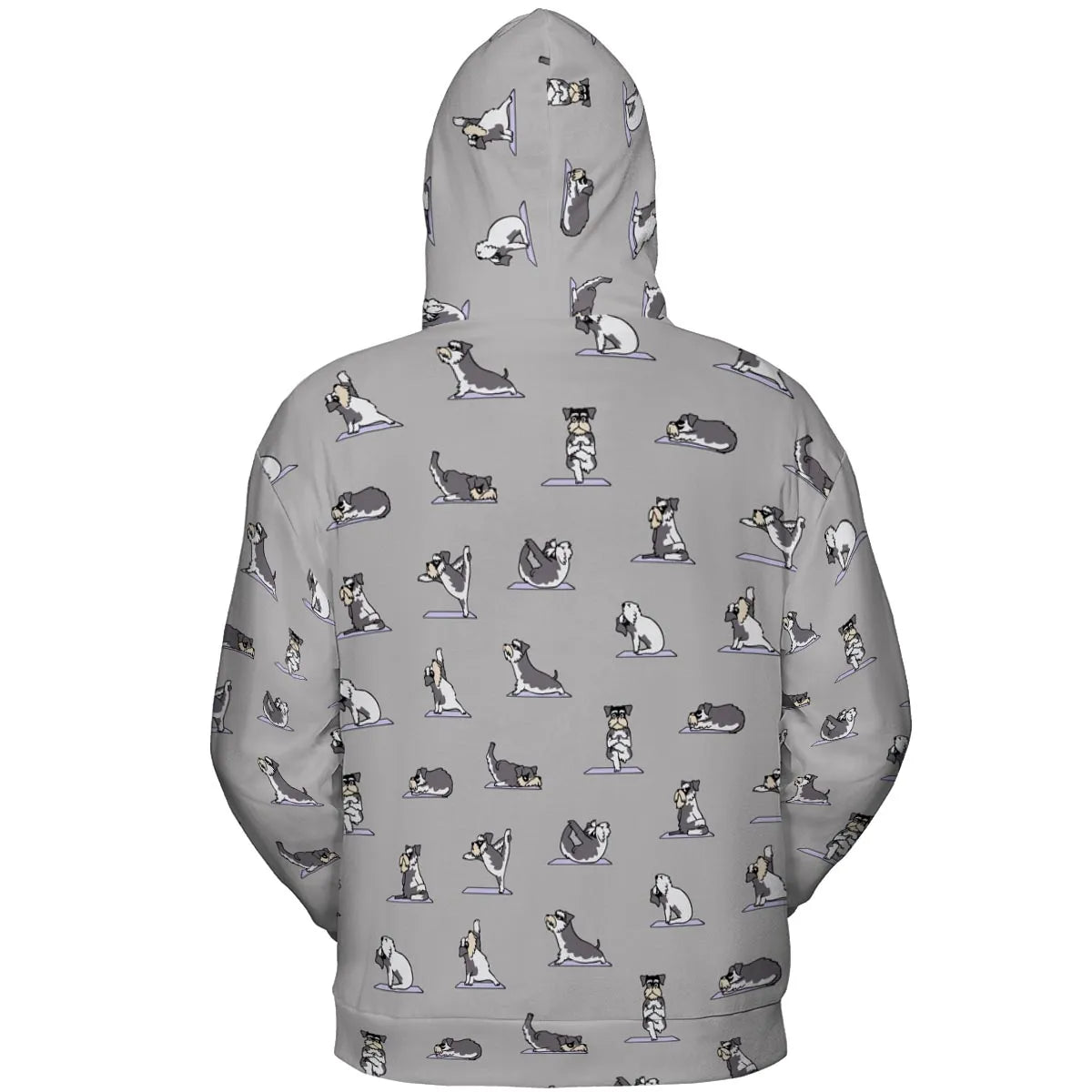 Miniature Schnauzer Yoga Pattern All-over Print Hoodie