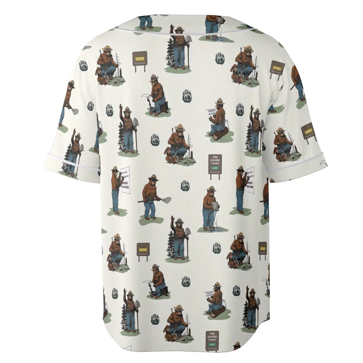 Smokey The Bear Unisex Baseball Jersey