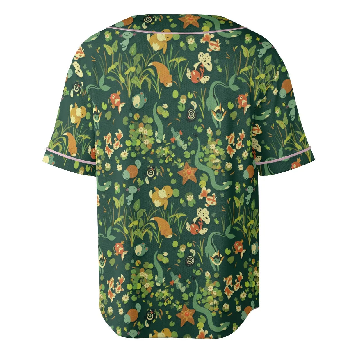Floating In A Pond Magikarp Psyduck Vaporeon Water Pokemon Unisex Baseball Jersey