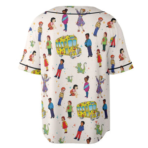 The Magic School Bus Characters Unisex Baseball Jersey