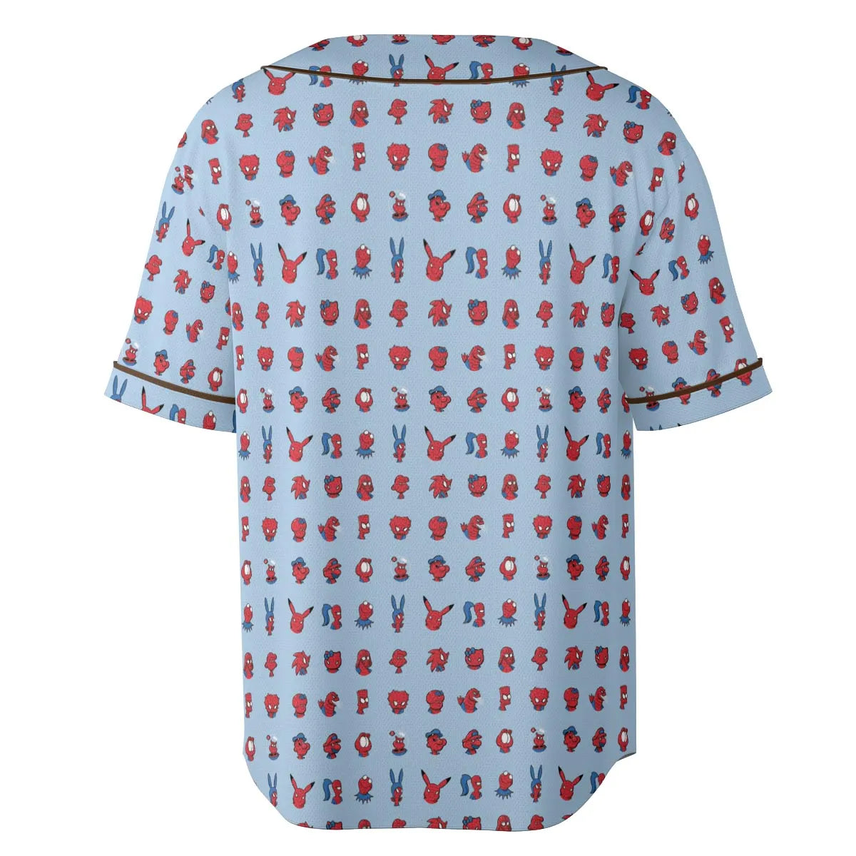 Funny Spider-Man Characters Pattern Unisex Baseball Jersey