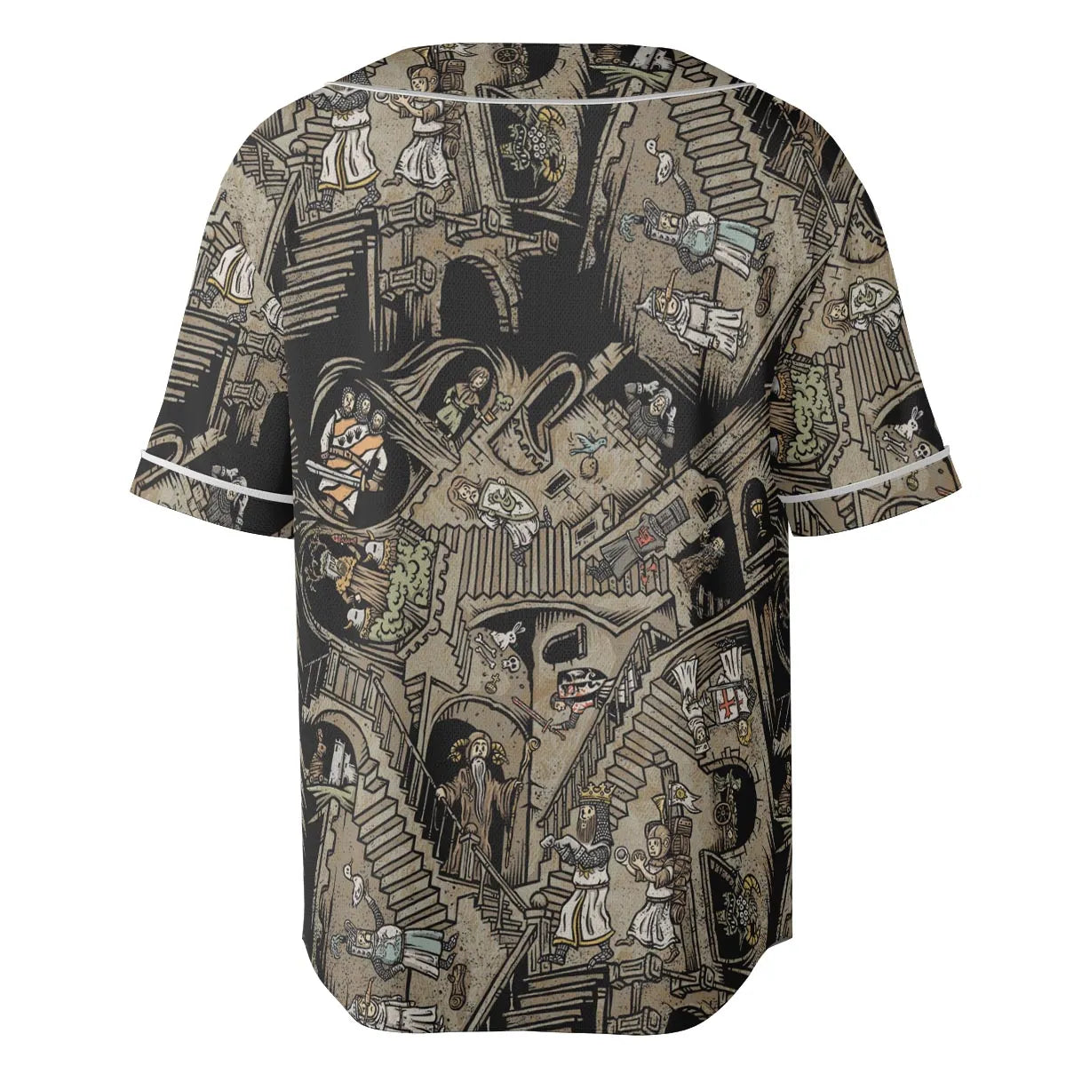 Monty Escher’s Relativity Unisex Baseball Jersey