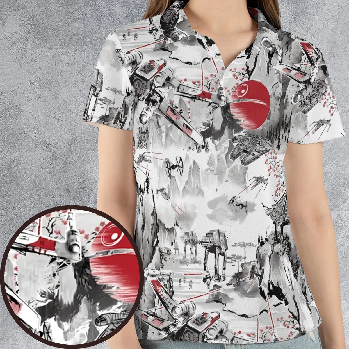 Last Battle of the Galactic Civil War AOP Men/Women Polo Shirt