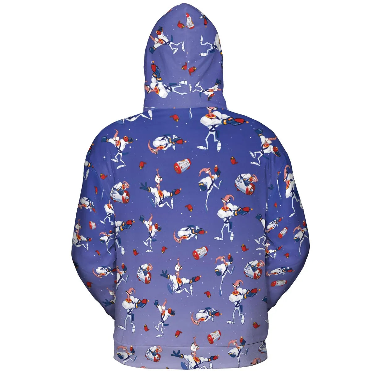 Ungroovy Earthworm Jim All-over Print Hoodie