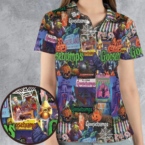 Goosebumps Pattern AOP Men/Women Polo Shirt