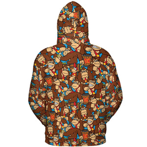 Donkey Kong Pattern All-over Print Hoodie
