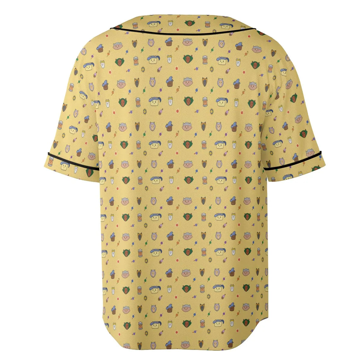 Cat DND Classes Pattern Unisex Baseball Jersey