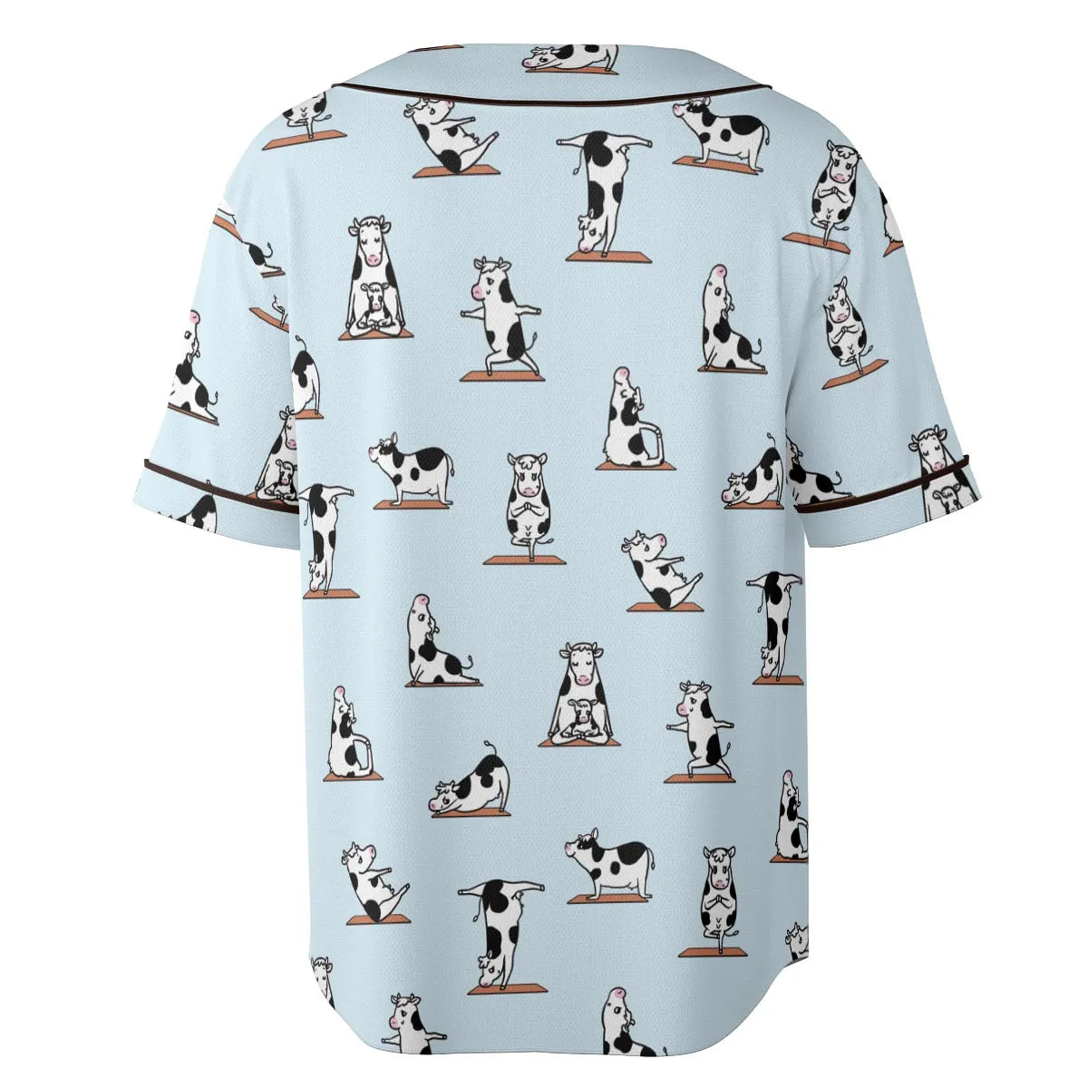 Moo Yoga Pattern Unisex Baseball Jersey