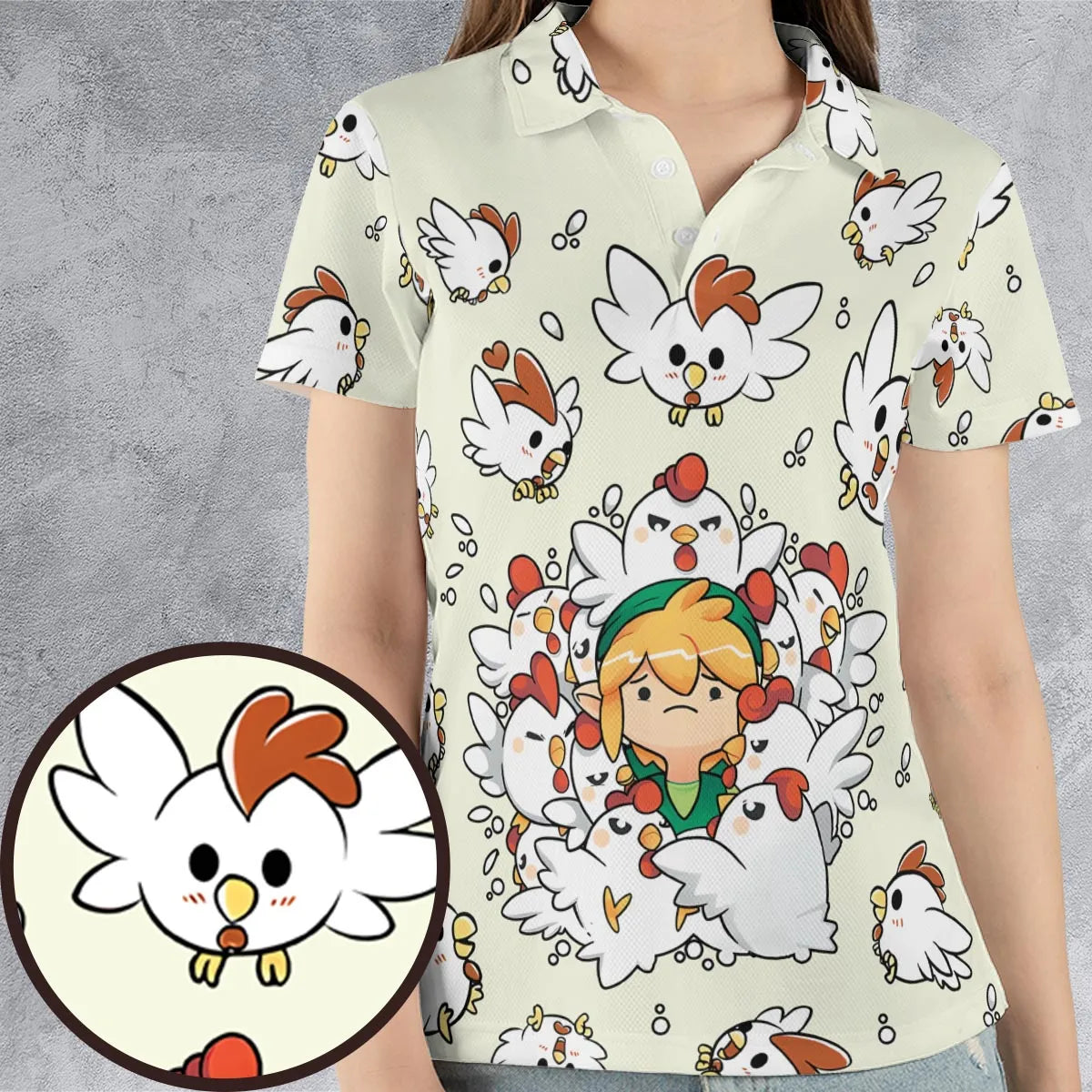 Impossible Situation The Legend of Zelda AOP Men/Women Polo Shirt