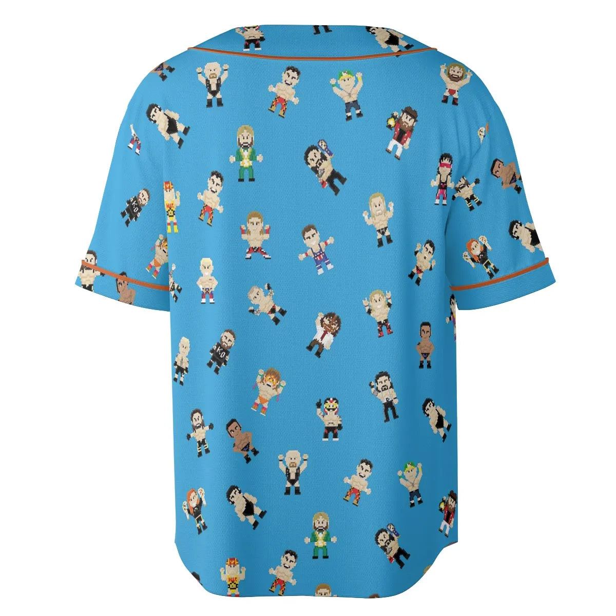 8-Bit Wrestlers Unisex Baseball Jersey