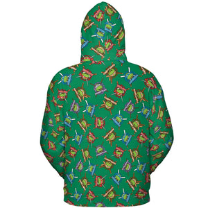 TMNT Characters Pattern All-over Print Hoodie