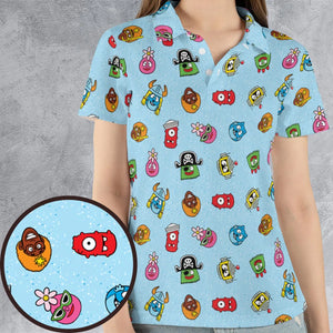 Yo Gabba Gabba Star Wars Mashup AOP Men/Women Polo Shirt