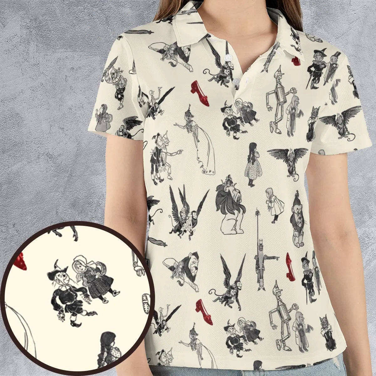 Wizard of Oz Vintage Adapt AOP Men/Women Polo Shirt