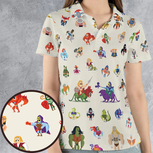 He-Man & Masters Of The Universe Characters Pattern AOP Men/Women Polo Shirt