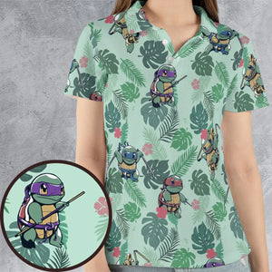 Teenage Mutant Ninja Squirtle AOP Men/Women Polo Shirt