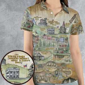 The Goonies Adventure Map AOP Men/Women Polo Shirt