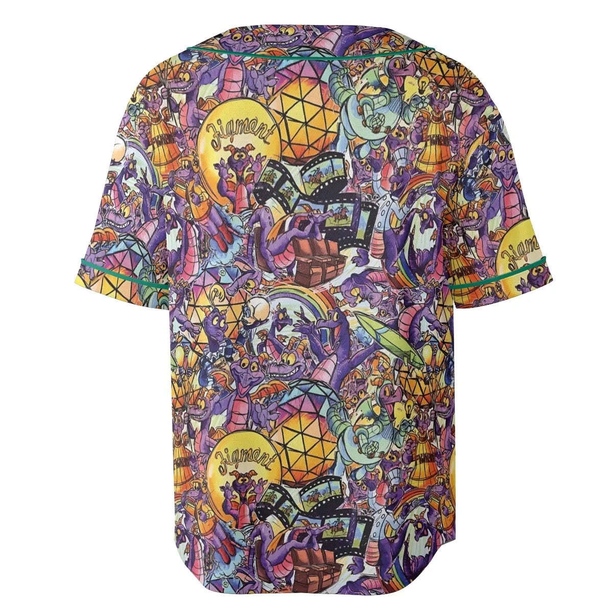 The Cute Dragon Figment Unisex Baseball Jersey