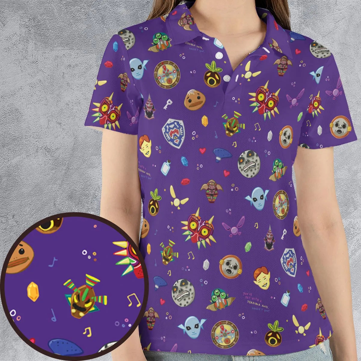 The Final Days The Legend of Zelda AOP Men/Women Polo Shirt