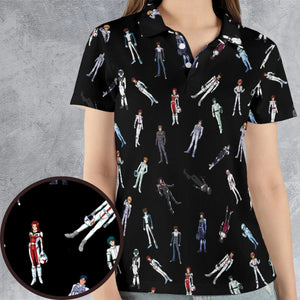Gundam Pilot Suits Gundam Mobile AOP Men/Women Polo Shirt