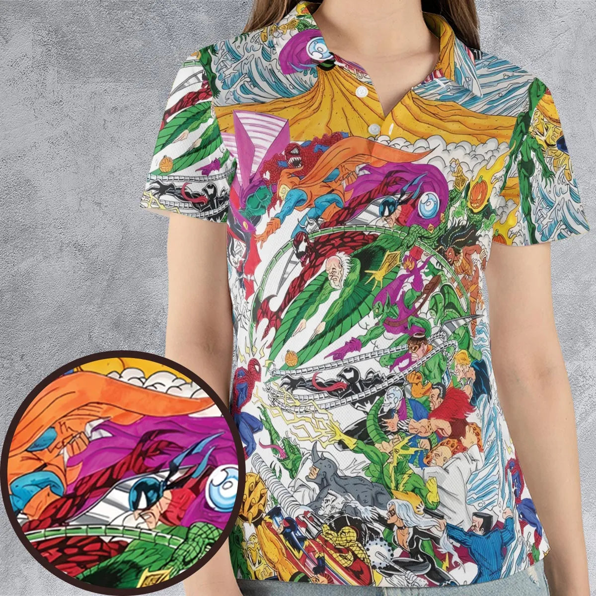 Spidey Sense Spider Man AOP Men/Women Polo Shirt