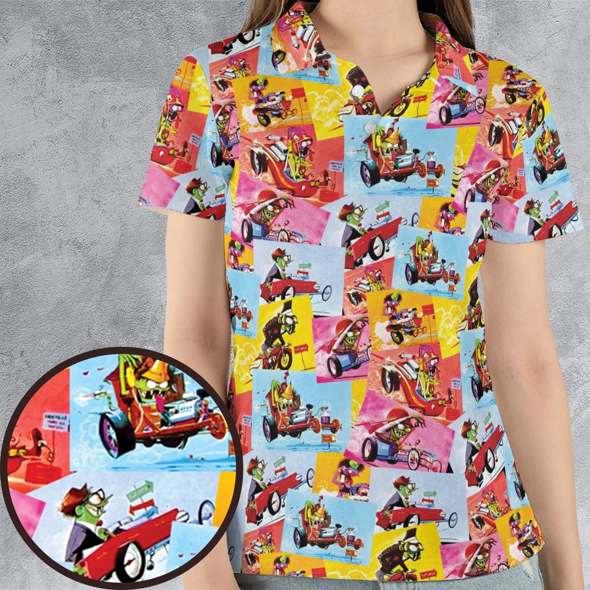 The Sounds Of The Weird-Ohs AOP Men/Women Polo Shirt