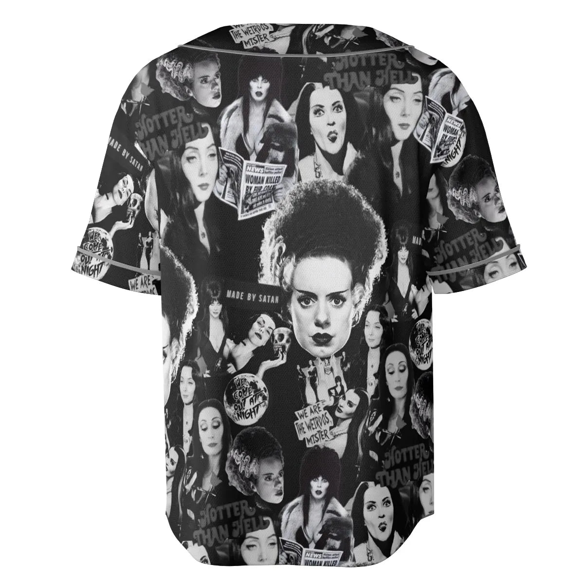 Horror Ladies Slay Collage Classic Horror Movies Unisex Baseball Jersey